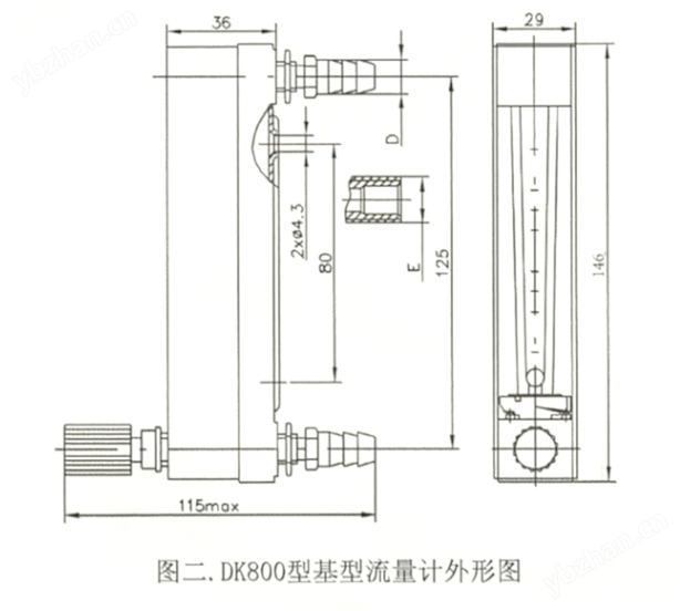 DK80完美体育0-6F玻璃转子流量计销售(图3)