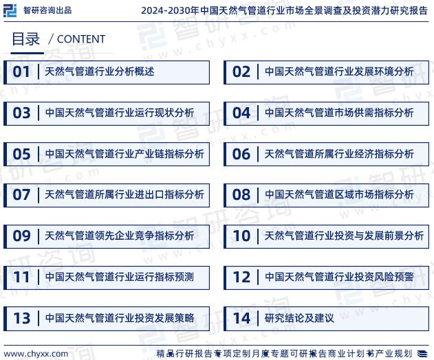 中国天然气管道行业市场运行动态及投资潜力分析报告（2024版）完美体育网站(图3)